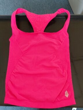 Free People Movement- "The Class" Hot Pink Racerback Tank Top